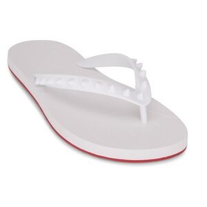 Christian Louboutin White Donna Flip Flops Brand new White size 41 /11